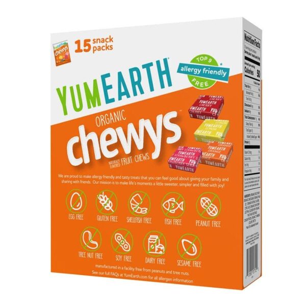 YumEarth Organic Chewys 15 count box - Image 3